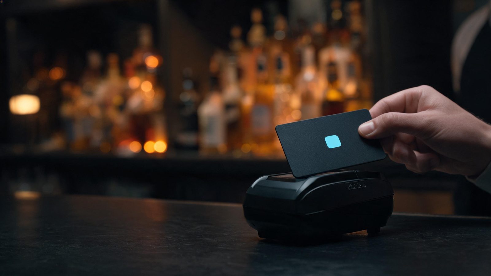Contactloos betalen aan de bar met de Tindigokaart